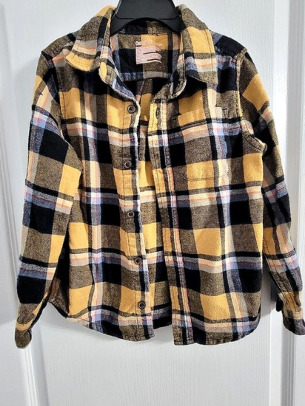Cat & Jack Plaid Shirt in Brown & Black Like New